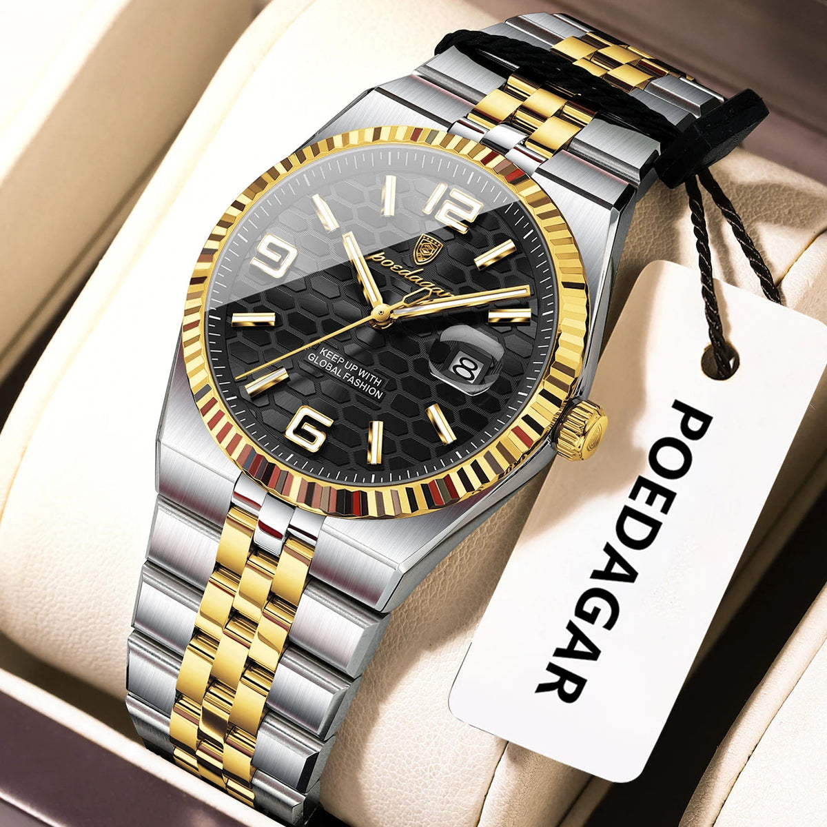 POEDAGAR Elegant Women's Watches High Quality Luxury Watch For Ladies Luminous Waterproof Date Women Quartz WristWatch Reloj+Box Good Vibrations