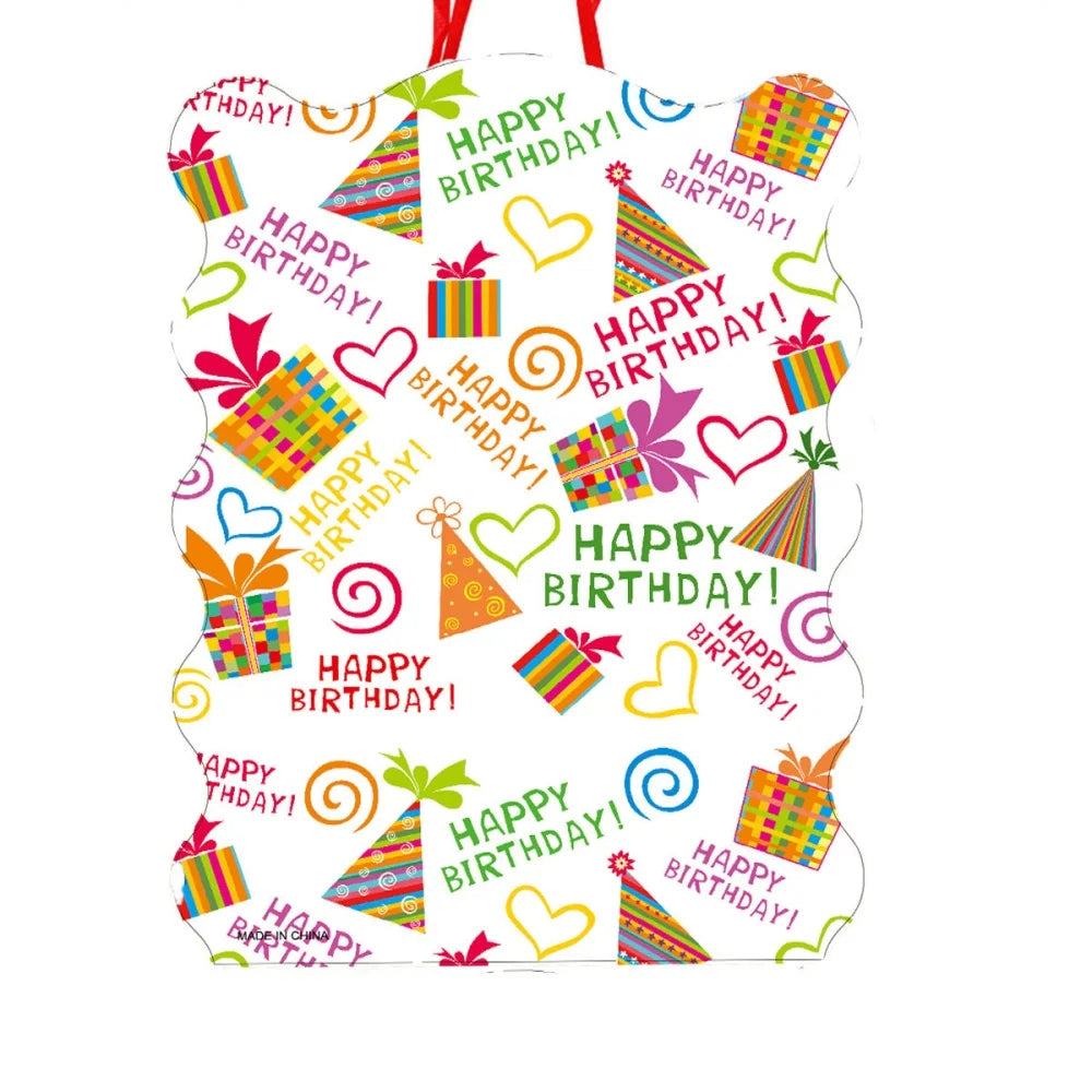 1pcs Birthday Theme Pinatas Kids Girl Boys Favors Pinata Smashing Candy Props Happy Birthday Party Game Decoration DIY Pinata Good Vibrations