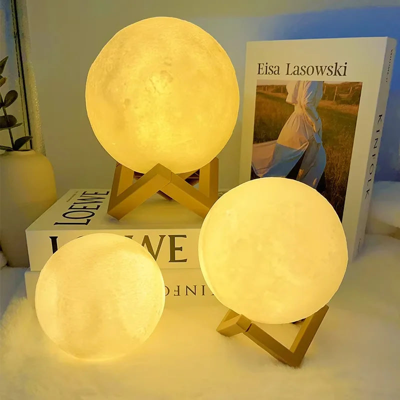 Book Light LED Moon Light Galaxy Light, Moon Night Light, Girl, Boy, Child Birthday Gift, Bedroom Decoration Indoor lighting Good Vibrations