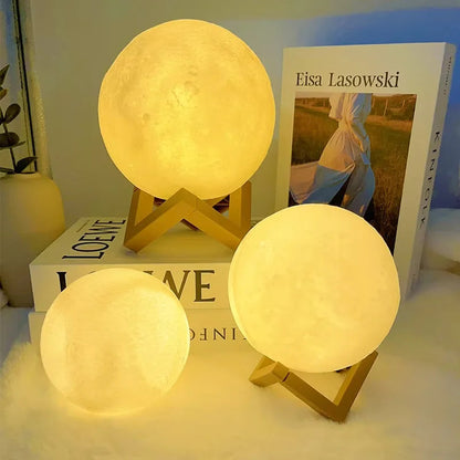 Book Light LED Moon Light Galaxy Light, Moon Night Light, Girl, Boy, Child Birthday Gift, Bedroom Decoration Indoor lighting Good Vibrations