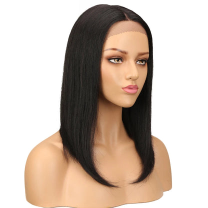 Sleek Lace Human Hair Wigs For Women Straight Bob Brazilian Hair Wigs Long Brown Red Colored T Part Lace Wigs Real Woman Wigs Good Vibrations