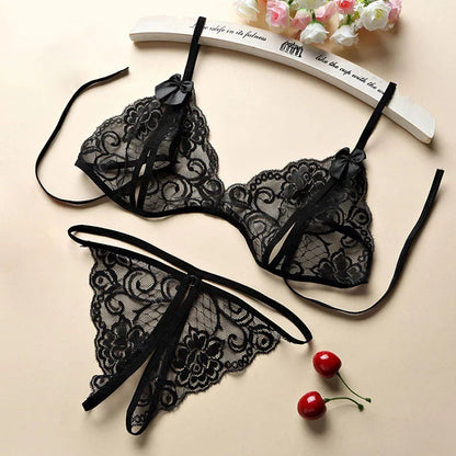 Black Crotchless Body Stockings Lace Sheer Lingerie Women Wear GOOD Vibrations