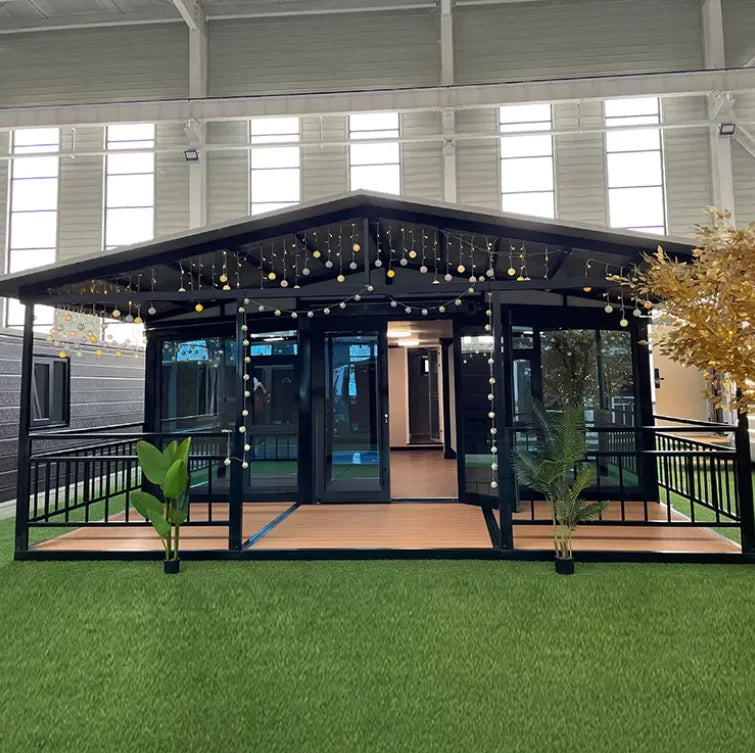 Customized 20ft Luxury Boxable Container House 40ft Expandable Modern Office Mall Design for Hotels and Home Use Good Vibrations