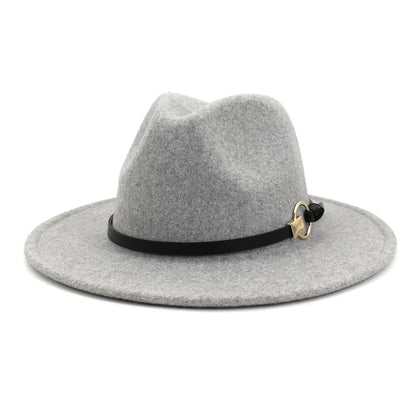 fedora hats for men and women couples jazz hats autumn and winter multicolor fashion wild warm flat brimmed hat Good Vibrations