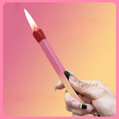 Portable Visual Window Large Match Lighter Windproof Open Fire Butane Inflatable Portable Candle Kitchen Lighter Good Vibrations Adult Super Store