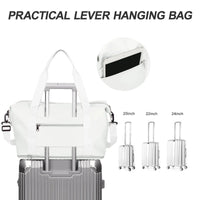Expandable Travel Duffle Bag for Women Carry On, Weekender Overnight Shoulder Bag,Gym Tote Bag Wet Pocket Delivery Hospital Bag Good Vibrations