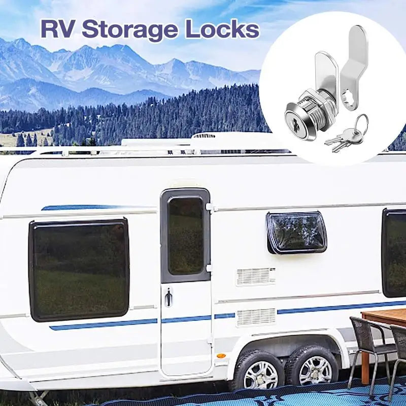 RV Lock 17/19/31mm Lock Set With 2 Keys Door Barrel Drawer Cabinet Mail Box Locker Lock Door Barrel Drawer Locker Cupboard Good Vibrations
