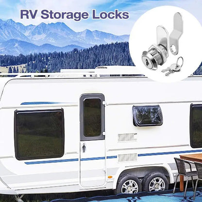 RV Lock 17/19/31mm Lock Set With 2 Keys Door Barrel Drawer Cabinet Mail Box Locker Lock Door Barrel Drawer Locker Cupboard Good Vibrations