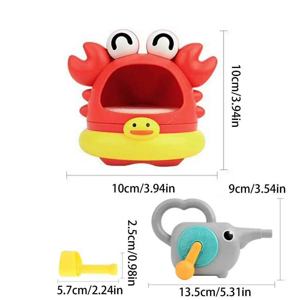 Bath Bubble Machine Crab Shark Bath Bubble Maker For Baby Shower Toys Interactive For Holiday Kids Bathroom Birthday Daycare Good Vibrations
