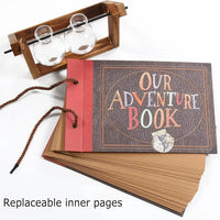 40 Pages DIY Adventure Album Photo Album Handmade Scrapbook Adventure Book Retro Kraft Album Anniversary Wedding Guest Book Good Vibrations