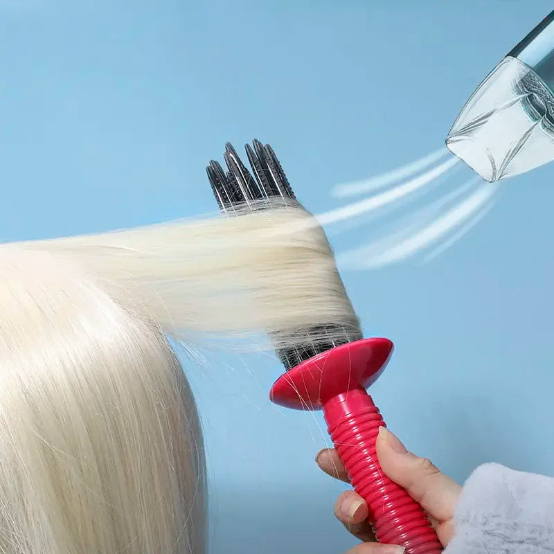 Innovative Comb Round Does Not Hurt Hair ABS Curling Make Up Brush Roller Roll Comb Hairdressing Tool Good Vibrations