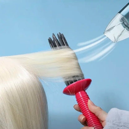 Innovative Comb Round Does Not Hurt Hair ABS Curling Make Up Brush Roller Roll Comb Hairdressing Tool Good Vibrations