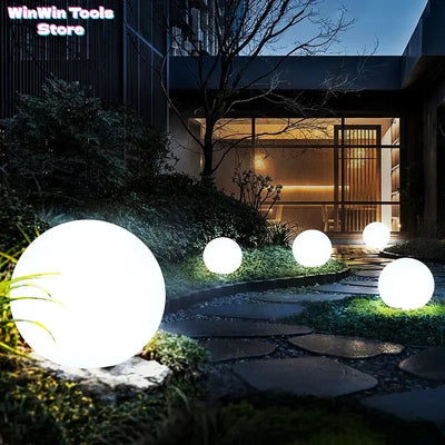 Christmas Outdoor LED Garden Ball Lights Remote Control Floor Lawn Lamp Swimming Pool Wedding Party Holiday Home Decoration