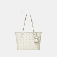 Trendy Geometric Print Crossbody Bag - Modern Designer Shoulder Bags For Women With Adjustable Strap Good Vibrations