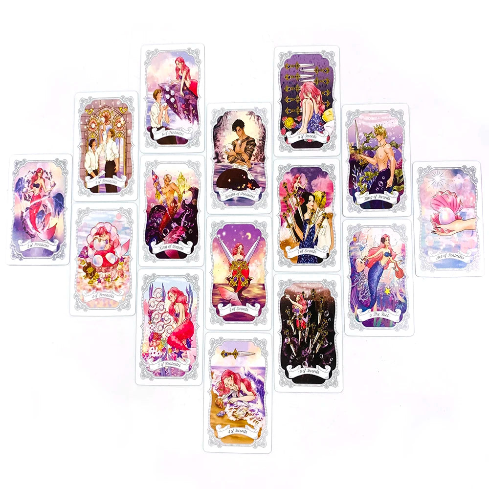 Tarot Cards A 78 Beautiful Tarot Cards For Divination Party Game Board Games,Ideal For Travel, Spiritual Practices & Gifts Good Vibrations