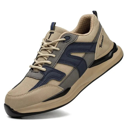Work Sneakers Steel Toe Shoes Men Safety Shoes Puncture-Proof Work Shoes Boots Indestructible Footwear Security Lightweight Good Vibrations