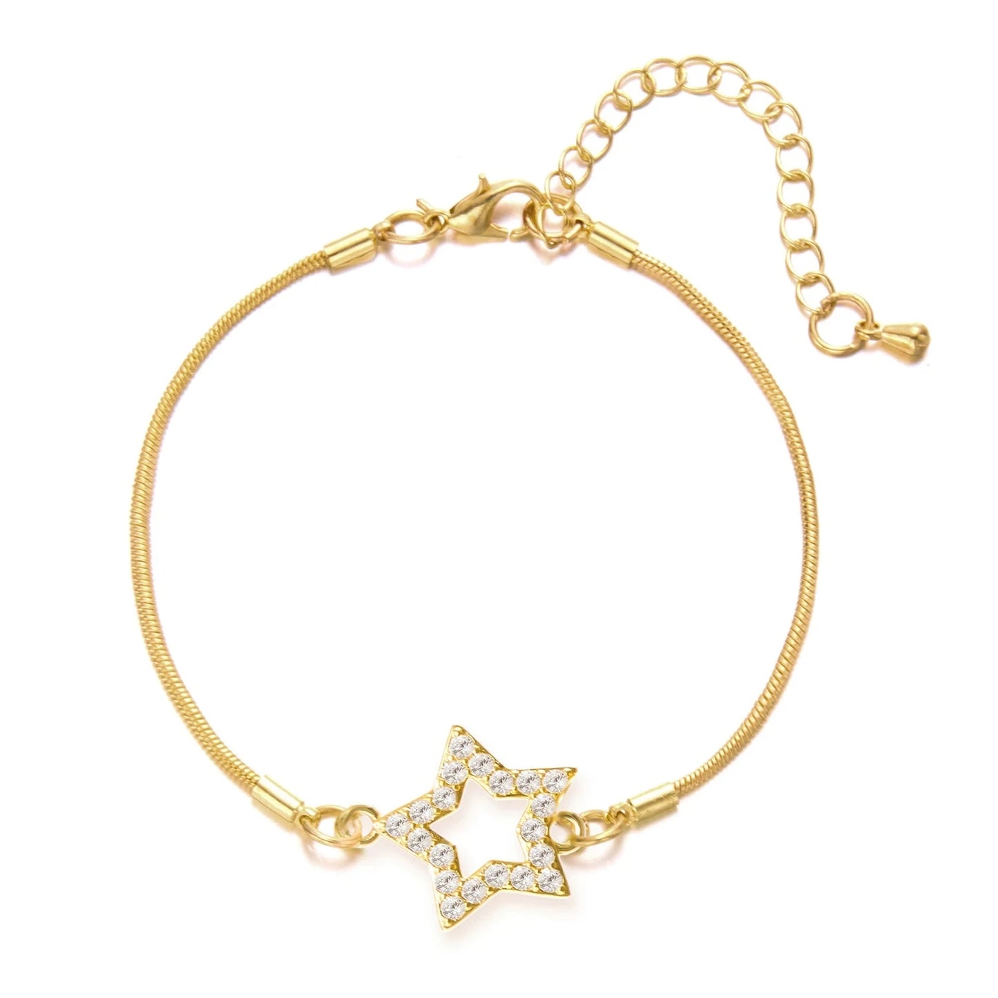 Elegant Crystal Flowers Bracelet For Women Y2K Sweet Girls Moon Cherry Blossom Bow Zircon Bracelets Luxury Designer Jewelry Gift Good Vibrations Adult Super Store