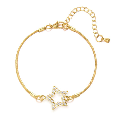 Elegant Crystal Flowers Bracelet For Women Y2K Sweet Girls Moon Cherry Blossom Bow Zircon Bracelets Luxury Designer Jewelry Gift Good Vibrations Adult Super Store