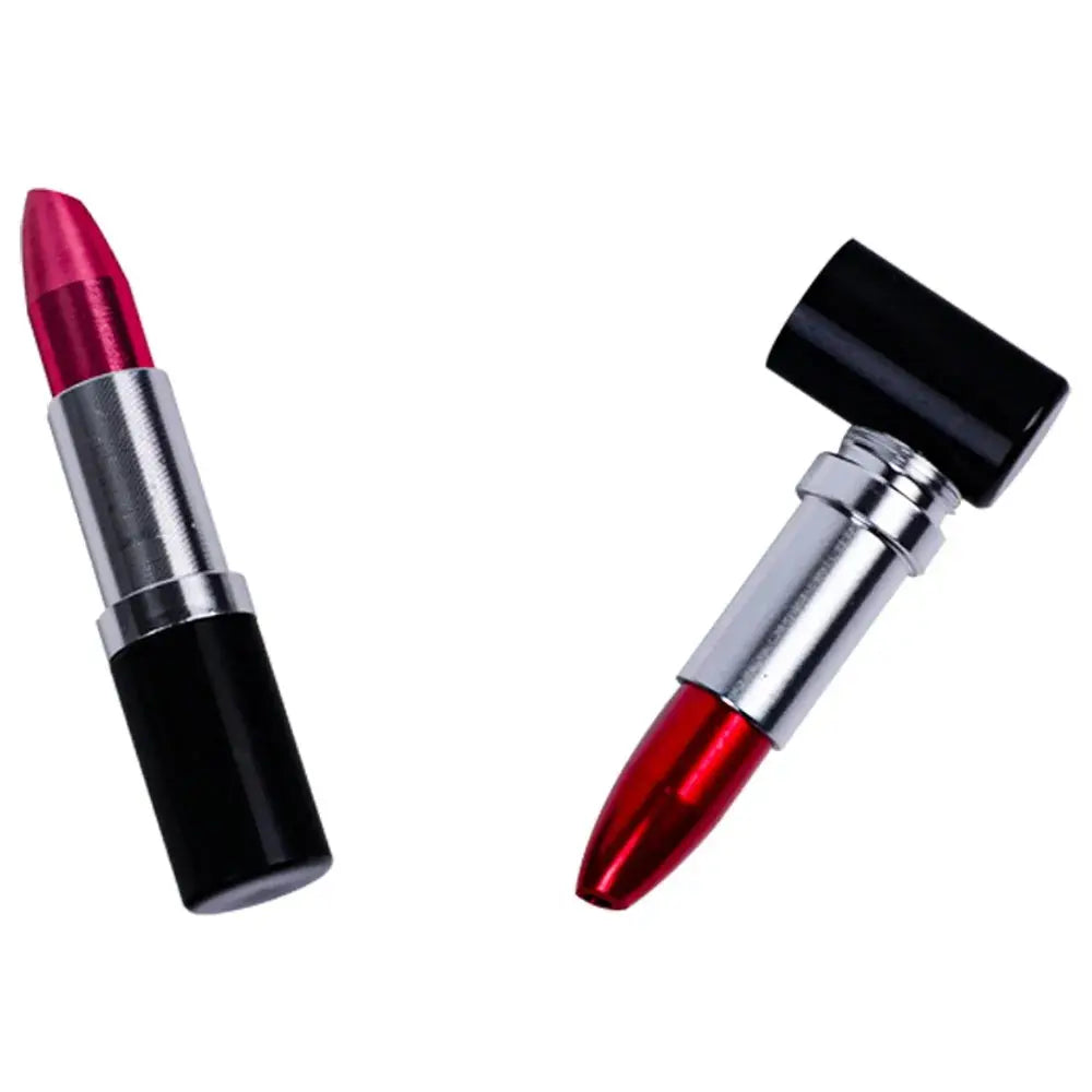 Lipstick Shaped Mens Small Detachable Assembly Metal Design Compact Portable Kitchen Tool Smoking accessories Good Vibrations