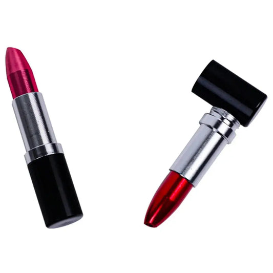 Lipstick Shaped Mens Small Detachable Assembly Metal Design Compact Portable Kitchen Tool Smoking accessories Good Vibrations