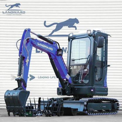 Factory Direct Sales 2.5 Ton Mini Hydraulic Excavator High Quality Digging Machine 3.5 Ton Small Crawler Digger Euro 5 Customize Good Vibrations