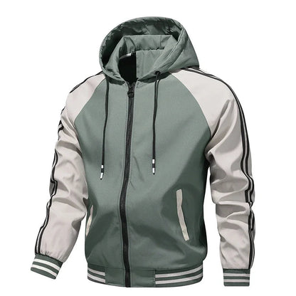 Men's Jacket Autumn Spring Ride High-performance Windbreaker Clothing Motorcycle Jacket Male Motorcycle Coats Windproof Striped Good Vibrations