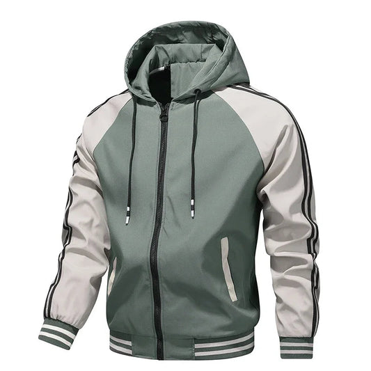 Men's Jacket Autumn Spring Ride High-performance Windbreaker Clothing Motorcycle Jacket Male Motorcycle Coats Windproof Striped Good Vibrations