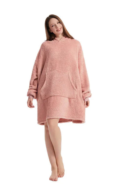 10 Colors Fleece Unisex Loose Hooded Coats Autumn Winter Add Velvet Lover Men And Women Pullover Sweatshirt FYY-9008 Good Vibrations