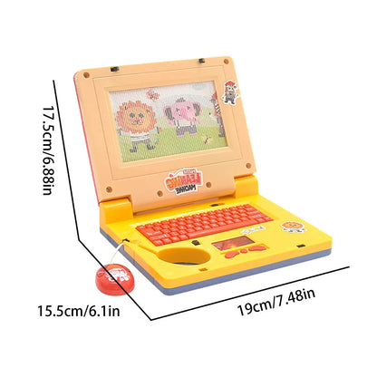 Baby puzzle early education toys, simulation notebook, lighting and music, baby enlightenment toys Good Vibrations