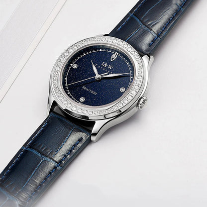 Relogio Feminino IW Fashion Diamonds Watches for Woman Sapphire Leather Luminous Waterproof Switzerland Made Quartz Watches 2025 Good Vibrations