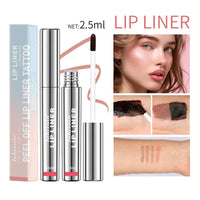 Waterproof Lip Liner Peel Off Tattoo Lipgloss Waterproof Long Lasting Matte Lip Tint Brown Contour Tear-off Lips Stain Cosmetic Good Vibrations