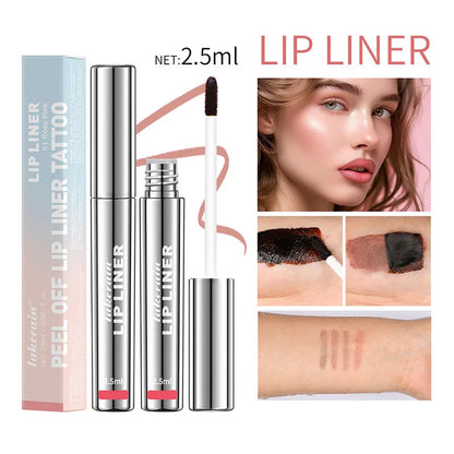 Waterproof Lip Liner Peel Off Tattoo Lipgloss Waterproof Long Lasting Matte Lip Tint Brown Contour Tear-off Lips Stain Cosmetic Good Vibrations