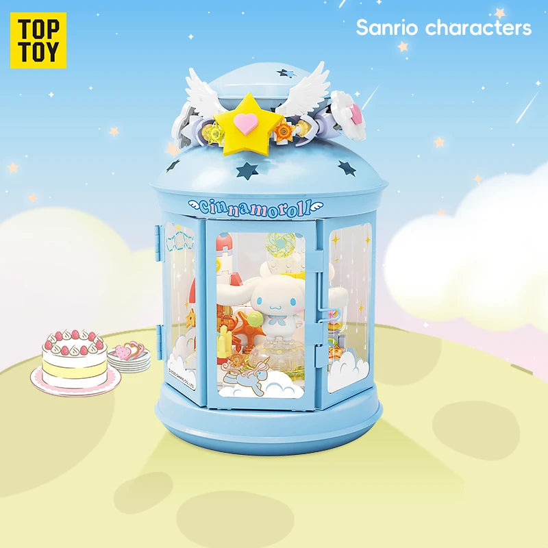 Sanrio Building Blocks Night Light Series Puzzle Assembly Kuromi Pochacco Kawaii Decorative Building Blocks Girl's Birthday Gift Good Vibrations