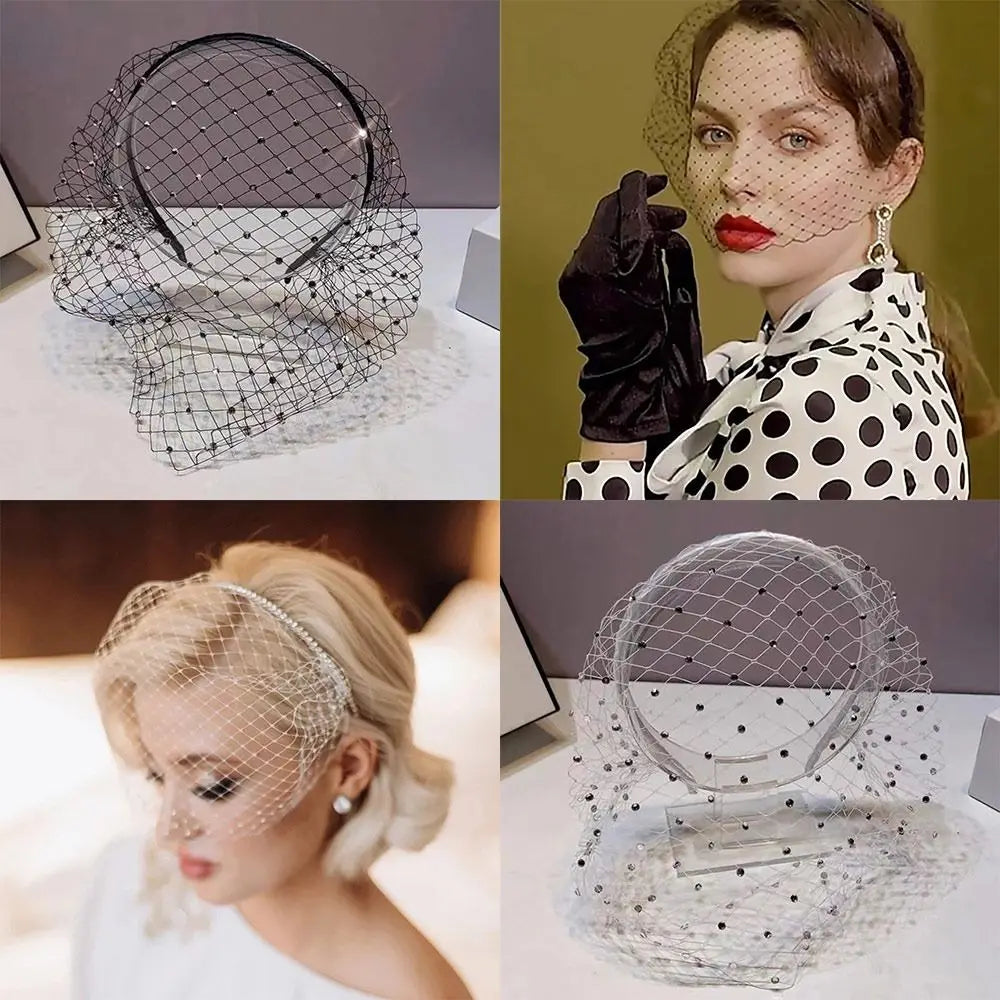 Wedding Party Dress Veil Headbands Hair Accessories Hair Jewelry Party Stage Headgear Headdress Elegant Veil Hairband Good Vibrations