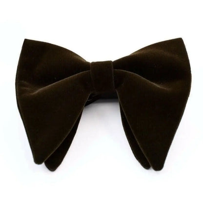 Mens Oversized Bow Tie Solid Velvet Bowtie Wedding Party Tuxedo Adjustable Necktie Big Bow Tie Good Vibrations