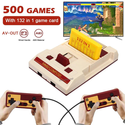 8 Bit Video Game Console Built in 500 Classic Games Family Computer TV Game Console Support Game Cartridge For FC Retro Gaming Good Vibrations