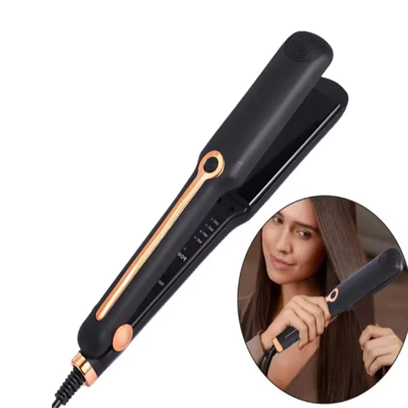 Professional ladies hair straightener portable small electric splint straight styling tool hair straightener and curler 2 in 1 Good Vibrations