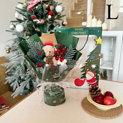 Christmas gift, finished teddy bear bouquet, birthday gift, gift for teacher, girlfriend, best friend, bouquet, souvenir Good Vibrations