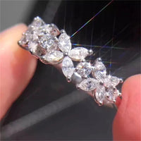 CC Charm Rings For Women Girl Flower Design Silver Color Wedding Engagement Fashion Accessories Fine Jewelry CC3118 Good Vibrations