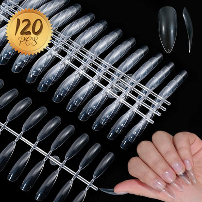 120pcs Pink French Tip Press-On Nails Medium Length Square Shape With Glossy Finish False Nails Full Cover Pre-Shaped Fake Nails Good Vibrations