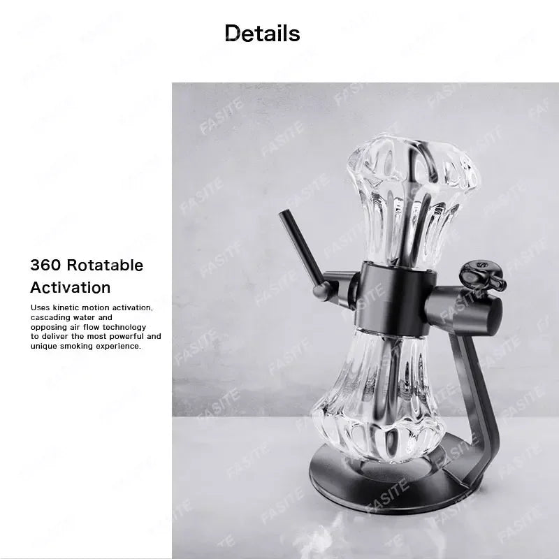 Diamond Gravity Hookah Shisha Pipes for Smoking Grass Chicha Sheesha Bowl Complete Kit Cachimbas 360°rotation Glass Кальян Set