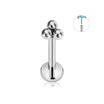 ASTM F136 G23 Titanium Flower Petals Star Heart Butterfly Threadless Piercing Pin Push in Labret Daith Conch Earring 16G 18G 20G Good Vibrations