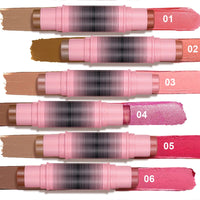 Blush and contour multi-purpose stick. Simplify your daily makeup routine. Each duo of powder blushes will enhance your look Good Vibrations