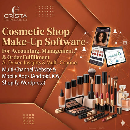 Cosmetic Shop Make Up Software with Accounting & Order Place Website Design Android iOS Mobile Applications Wordpress Shopify AI Good Vibrations