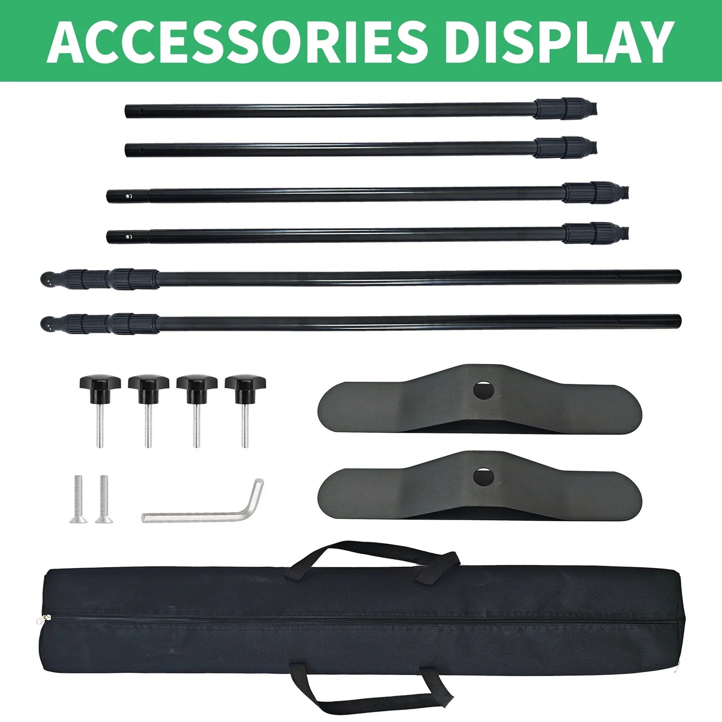 Adjustable Telescopic Backdrop Photography Background Stand Parties and Sessions Heavy Duty Stand Photoshoot Backdrop with Bag