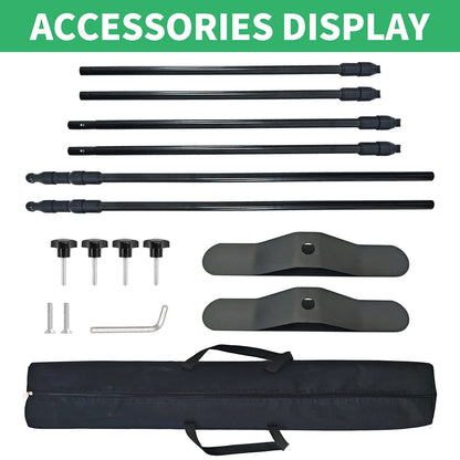 Adjustable Telescopic Backdrop Photography Background Stand Parties and Sessions Heavy Duty Stand Photoshoot Backdrop with Bag
