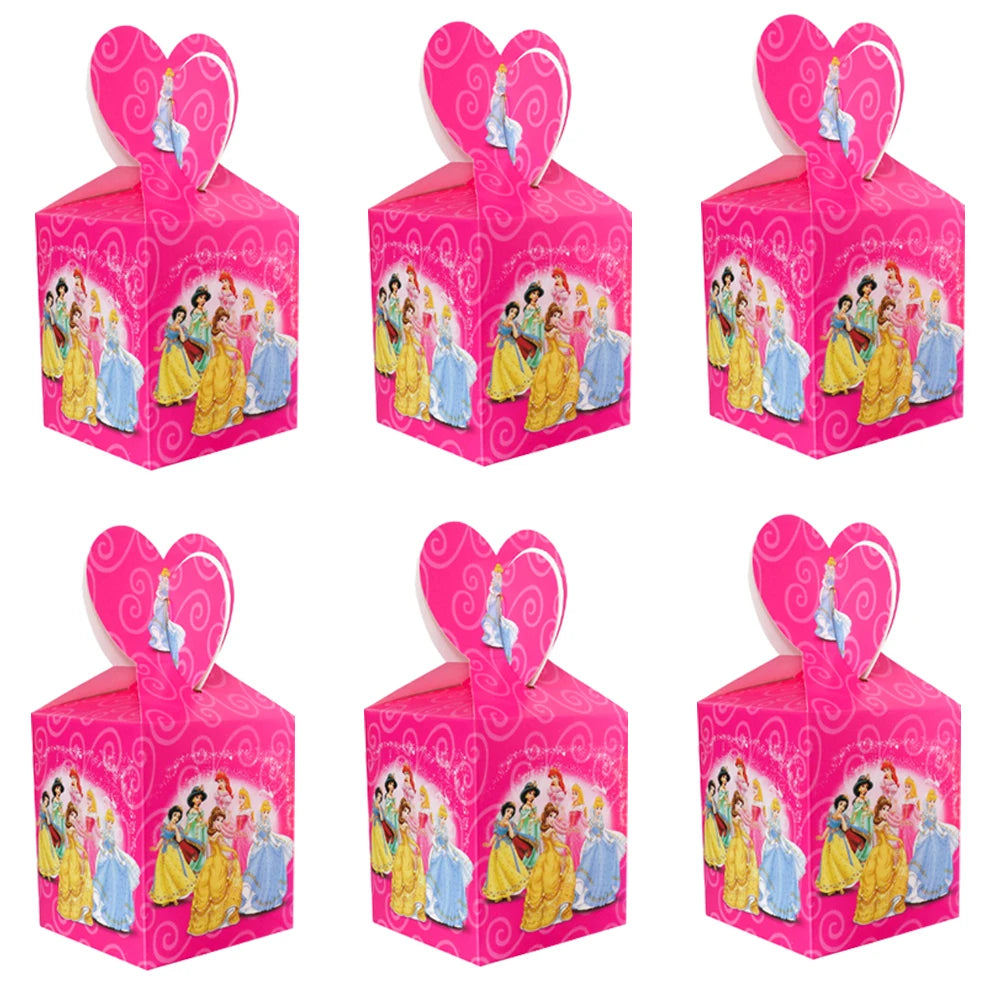 Princess Party Favor Girls' Happy Birthday Banner Princess Pinata Fillers Mask Stickers Disposable Tableware Set Decorations Good Vibrations