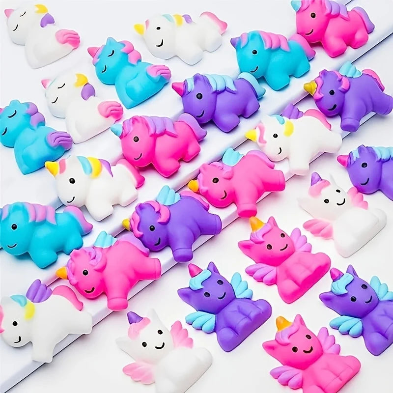 1/12 Unicorn Kawaii Squishies Mochi Squishy Toys Stress Relief Toys for Kids Boys Girls Party Favors Birthday Gifts Prizes Good Vibrations