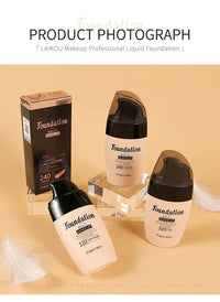 LAIKOU Liquid Foundation Moisturizing Long Lasting Face Comestics Natural Brighten Face Base Tone Make Up 30ml Good Vibrations