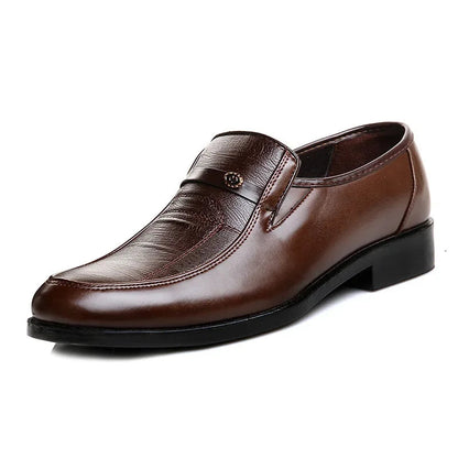 Casual Loafers for Men Round Toe Mens Formal Shoes Business Handmade Slip-On Mens Flat Shoes Mocasines Zapatos De Hombre Good Vibrations